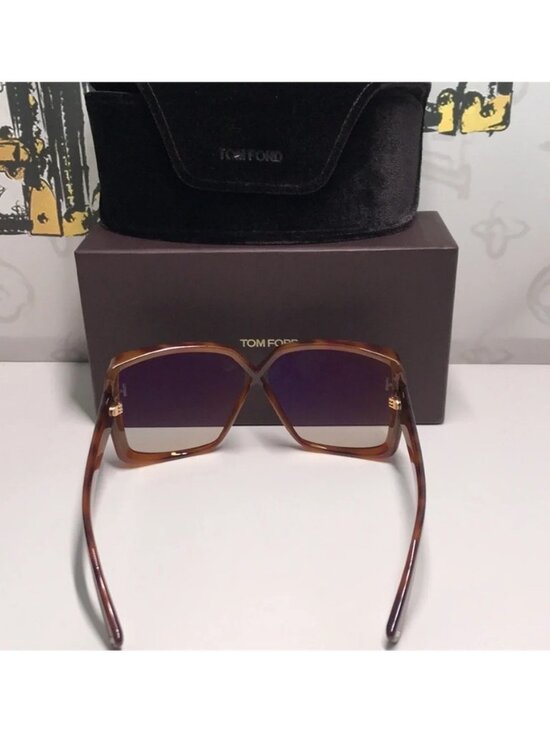 New Authentic Tom Ford Women\'s Gradient Brown Sunglasses TF1117 53p main image 7